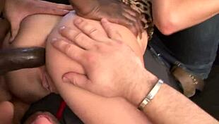 Sexy Slut Gets Anal Fucking With Monster Cock In Front Of Her Husband