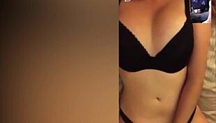 hot brunette watches me stroke on cam.