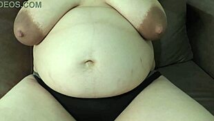 Horny Milf Stepmommy Showing Her Pregnant Belly Wet Pussy And Huge Boobs To His Stepson With Close Up View Milky Mari