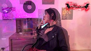 Nana Cosplay Deep Throats and Rides Thick Cock!