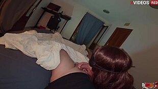 i got scared but sucked my stepson's dick and begged him to fuck my tight pussy.