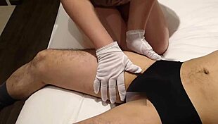 Watch This Perverted Bbw Force Panties On Him And Slap His Cock And Balls!