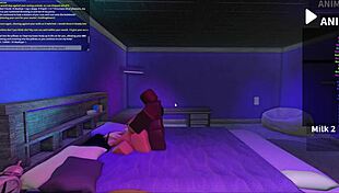 Roughly Fucking a Blonde Bimbo with Big Black Cock in Roblox Studio