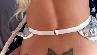 quickie with bimbo wife! tits bouncing