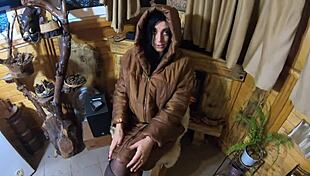 Smoking Goddess with Cum on Jacket Preview