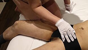 Watch This Perverted Bbw Force Panties On Him And Slap His Cock And Balls!