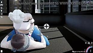 Asian couple rides hard in cowgirl fucking!