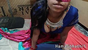 Hot Horny Wife Romantic Sex In Saree Blouse.
