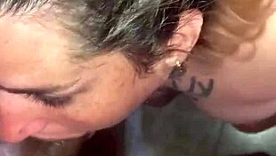 cute latina girlfriend participates in homemade sucking contest