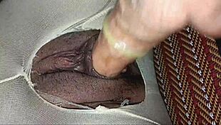 Pretty Amateur Girl In Stockings Teasing Show