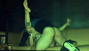 Big pussy young amateur flashes at swing party with monster cock