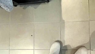 Italian stepmother flashes ass and hairy pussy in dressing room