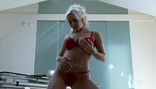 Beautiful Czech Babe Cindy Dollar Prepares For A Fun Public Party Event.