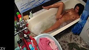 Barely Legal Step-Sister Masturbates Her Tight Hole on Hidden Camera