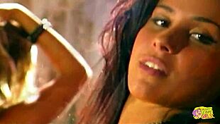 Very sexy babes in vintage lesbian porno make each other orgasm with dildo?