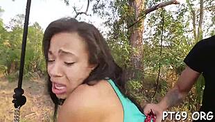 petite chick enjoys an extreme gangbang session