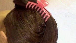 sexy asian yui oonuki with long black hair shows boyfriend her new swimsuit