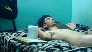 Sensual massage for skinny boy with medium pleasure