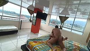 Sharing a hotel bed with my boss's wife, I filled her with passion.