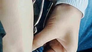 Beautiful Nri Girlfriends Flash And Masturbate In Car During Party