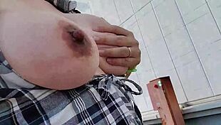 feeling intensely excited while masturbating outdoors