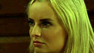 horny blonde dom lesbian madame undressing tight lesbian slaves