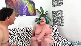Bella bendz, the chubby cumslut, takes fucking in her big fat ass