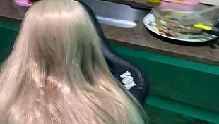 my blonde stepsister arrives with cum-filled panties for sex toy fun 😏