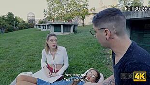 wanna watch this blonde nerd get her ass licked so good?