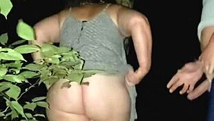 sneaky creampie ends outdoors