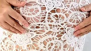 granny mariaold in masked lingerie fingers pussy for step-grandson in arcane adventures