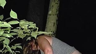 sneaky creampie ends outdoors