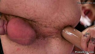 Busty Alt Slut Anal Bangs Bound Male Slave With Rough Deepthroat