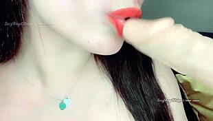 Hot latina brunette giving the hottest JERK OFF INSTRUCTIONS to you while FISTING her ass and sucking dildo until it CUMS in her mouth the hottest FACIAL cum play ever