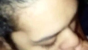 Sloppy latina deepthroats cock in caribbean