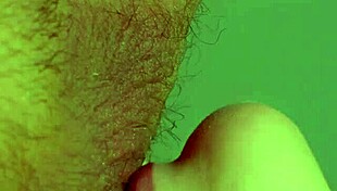 Amateur Close-Up: Beautiful Woman Licks Balls Until Cumshot in Mouth