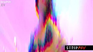 Hot Brunette Performs Sexy Striptease And Lapdance With Spanking