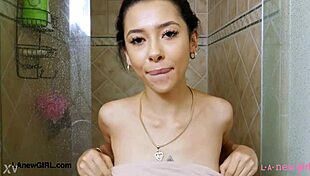 Asian Teen Model Takes Shower In Photoshoot Interview