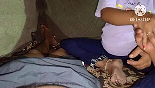 hot indian desi step brother in law fucks sister in law on bed