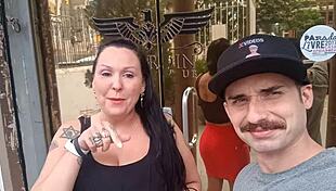 saymon fucks dinni's big pussy in public le jardin park