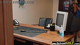 Nurse stepmother bent over doggystyle fucked by principal in hospital milf