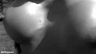 shannon and shi get some cum all over their nice big tits in the end