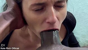 Mike Chapman fucks Kate Rich hard, stretching her tight pussy with monster black cock