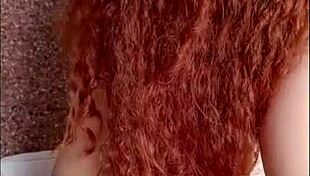 intimate doggystyle session with curvy brazilian redhead