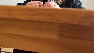 Hottie In STOCKINGS Gets TIED UP And TICKLED Outdoors