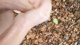 forest masturbation in nature outdoor