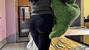 I won a furry costume and thanked with rough sex ft qrozne