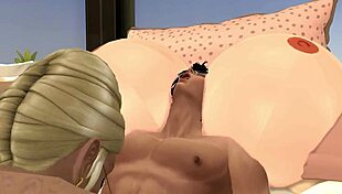 Banging giant-titted owner