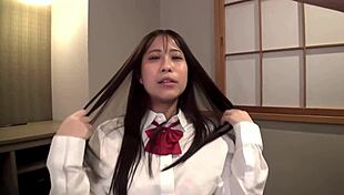 Cute japanese teen orgasms repeatedly from intense pursuit piston