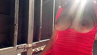 Italian Solo Big Tits Artemisia Love Hot Bouncing Outside